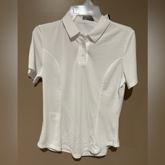 Women’s Vneck golf T-shirt. White and white size: sm, med, l,XL. BNWT. Callaway - Picture 1 of 6